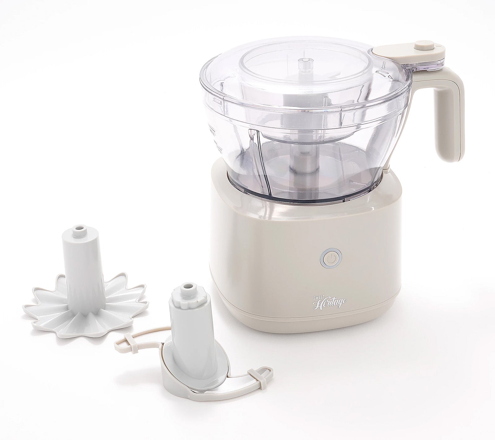 Henning Lee Carla Hall 2-in-1 Cordless Chopper, 4.2 Cup, Mushroom