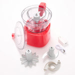 Henning Lee Carla Hall 2-in-1 Cordless Chopper, 4.2 Cup, Tomato