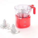 Henning Lee Carla Hall 2-in-1 Cordless Chopper, 4.2 Cup, Tomato