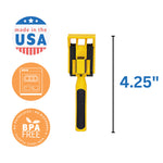 Constructive Eating Construction Utensil and Divided Plate Set for Kids and Toddlers