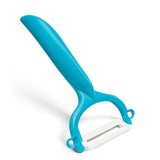 Kyocera Advanced Ceramic Horizontal Y Peeler, Blue