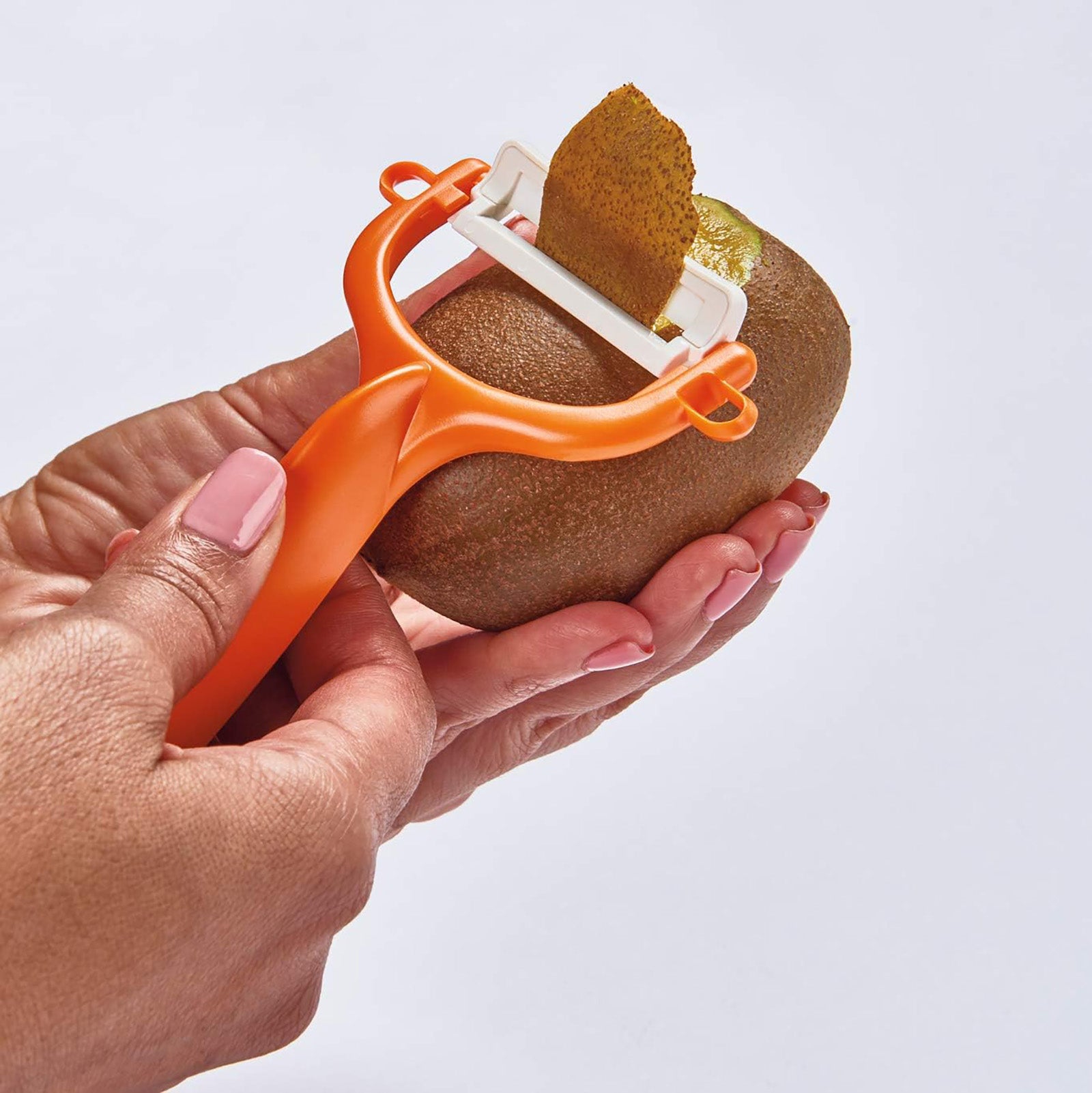 Kyocera Advanced Ceramic Horizontal Y Peeler, Orange