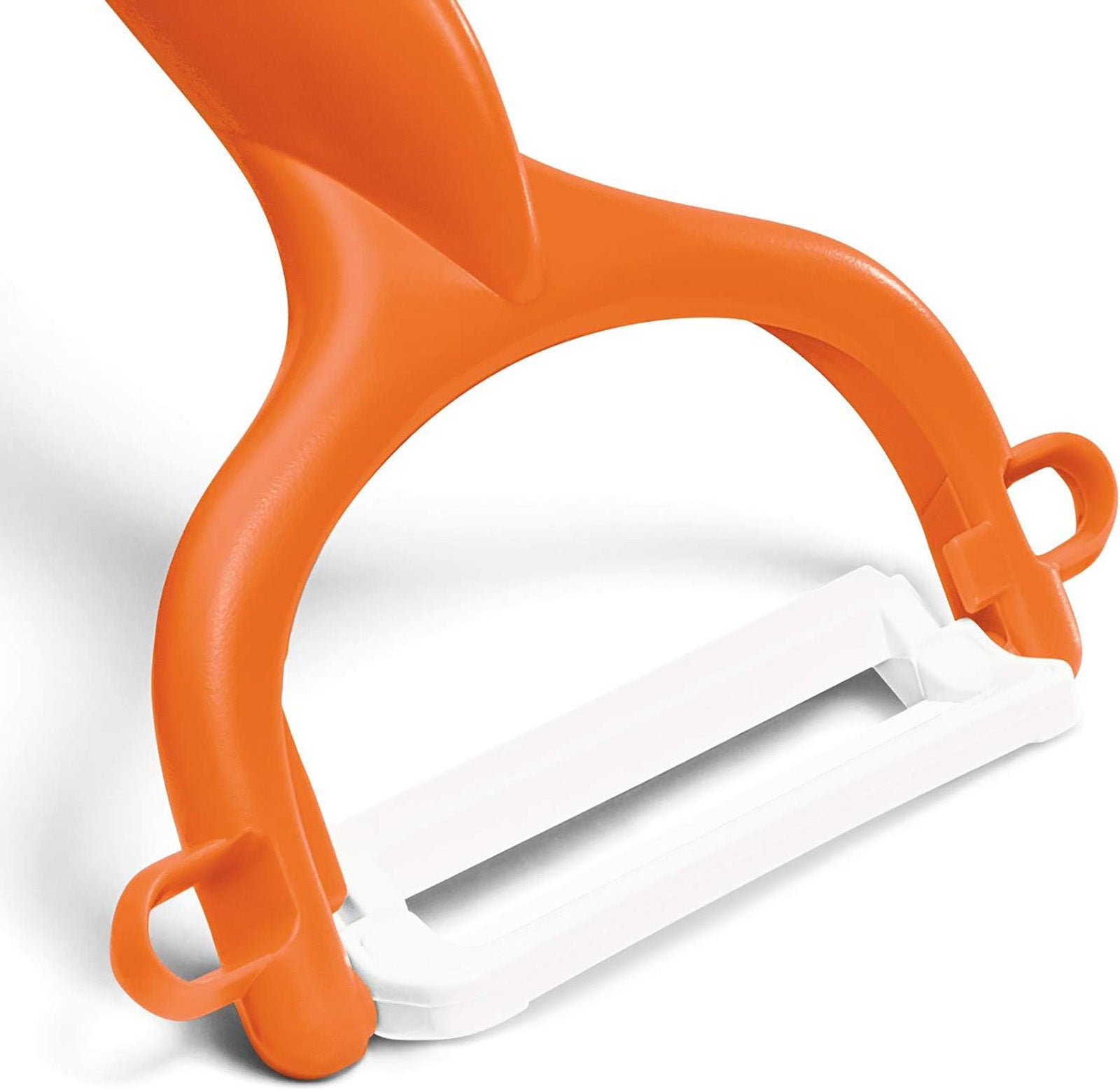 Kyocera Advanced Ceramic Horizontal Y Peeler, Orange