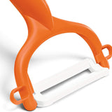 Kyocera Advanced Ceramic Horizontal Y Peeler, Orange