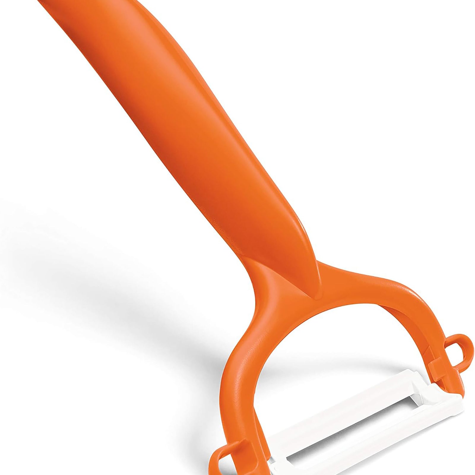 Kyocera Advanced Ceramic Horizontal Y Peeler, Orange