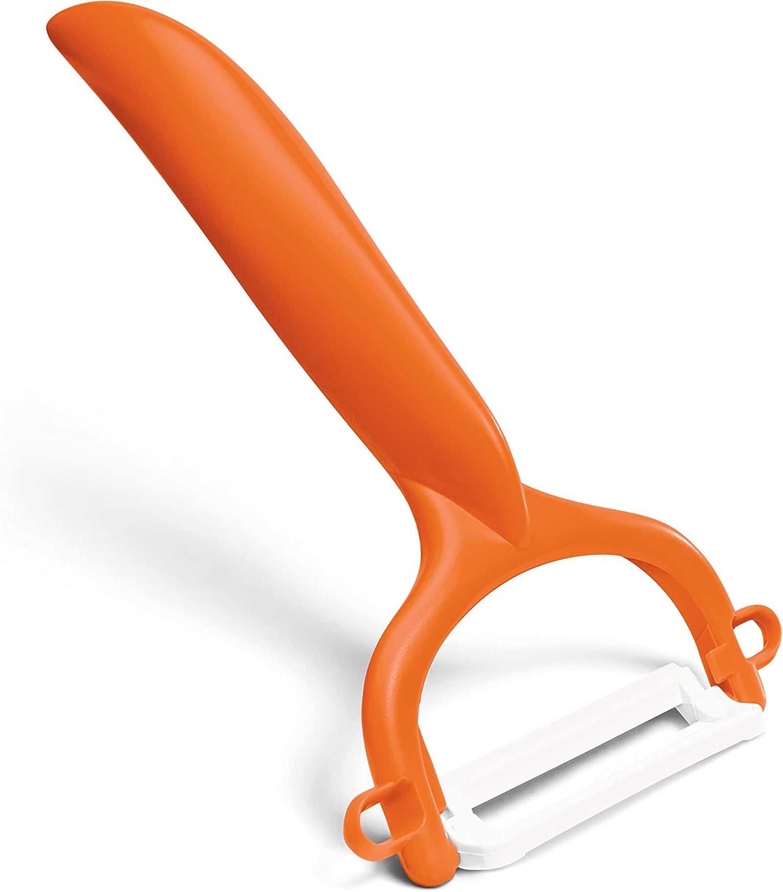 Kyocera Advanced Ceramic Horizontal Y Peeler, Orange