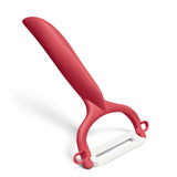 Kyocera Advanced Ceramic Horizontal Y Peeler, Red