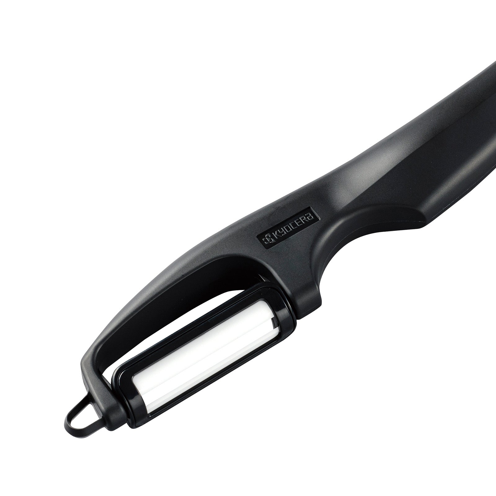 Kyocera Advanced Ceramic Vertical Double Edge Blade Vegetable Peeler, Black