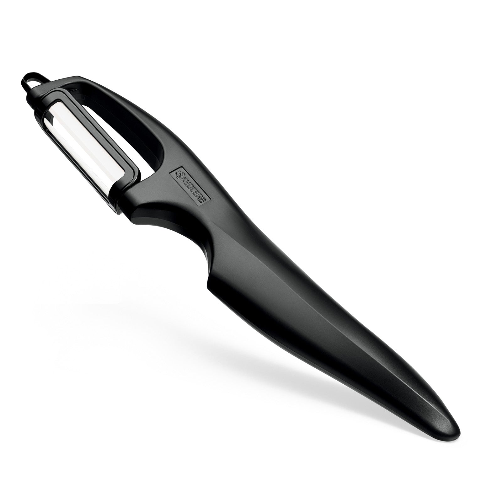 Kyocera Advanced Ceramic Vertical Double Edge Blade Vegetable Peeler, Black