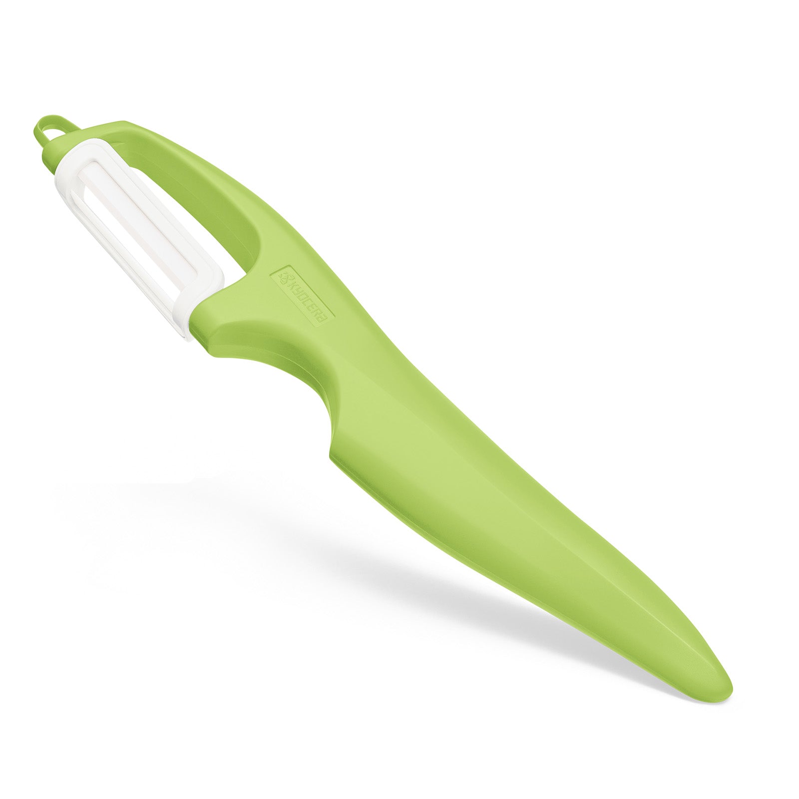 Kyocera Advanced Ceramic Vertical Double Edge Blade Vegetable Peeler, Green