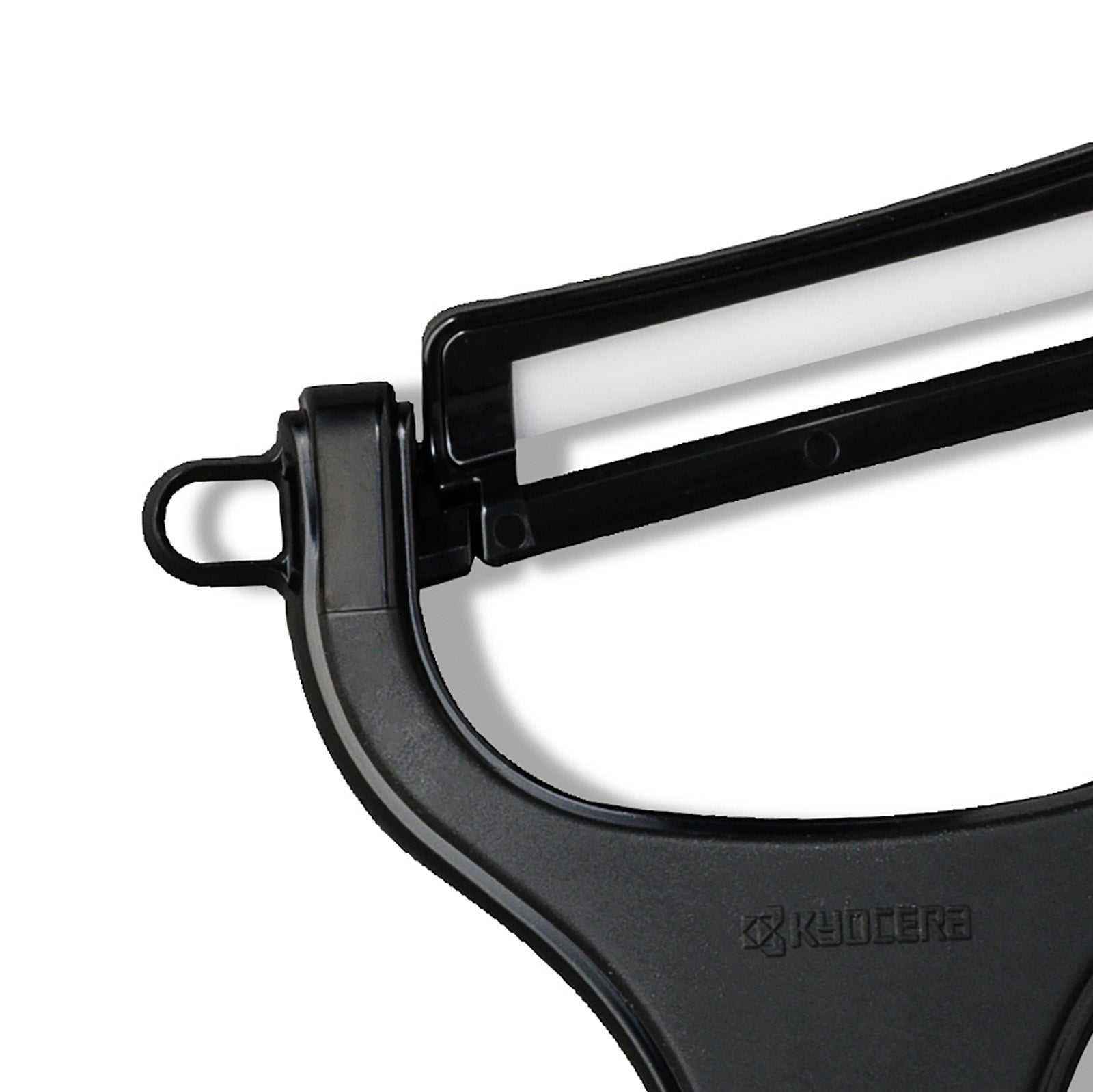 Kyocera Advanced Ceramic Soft Grip Double Edge Blade Soft Grip Peeler, Black