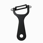 Kyocera Advanced Ceramic Soft Grip Double Edge Blade Soft Grip Peeler, Black
