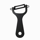 Kyocera Advanced Ceramic Soft Grip Double Edge Blade Soft Grip Peeler, Black