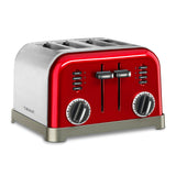 Cuisinart 4-Slice Metal Classic Toaster, Metallic Red
