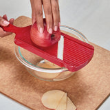 Kyocera Advanced Ceramic Double-edged Mandolin Slicer With Guard, Red