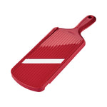 Kyocera Advanced Ceramics Adjustable Mandoline Slicer w/ Handguard, Red
