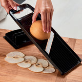Kyocera Advanced Ceramics Adjustable Wide Slicer w/ Handguard, Black