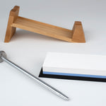 Shun 3 Piece Whetstone Sharpening System With Honing Steel