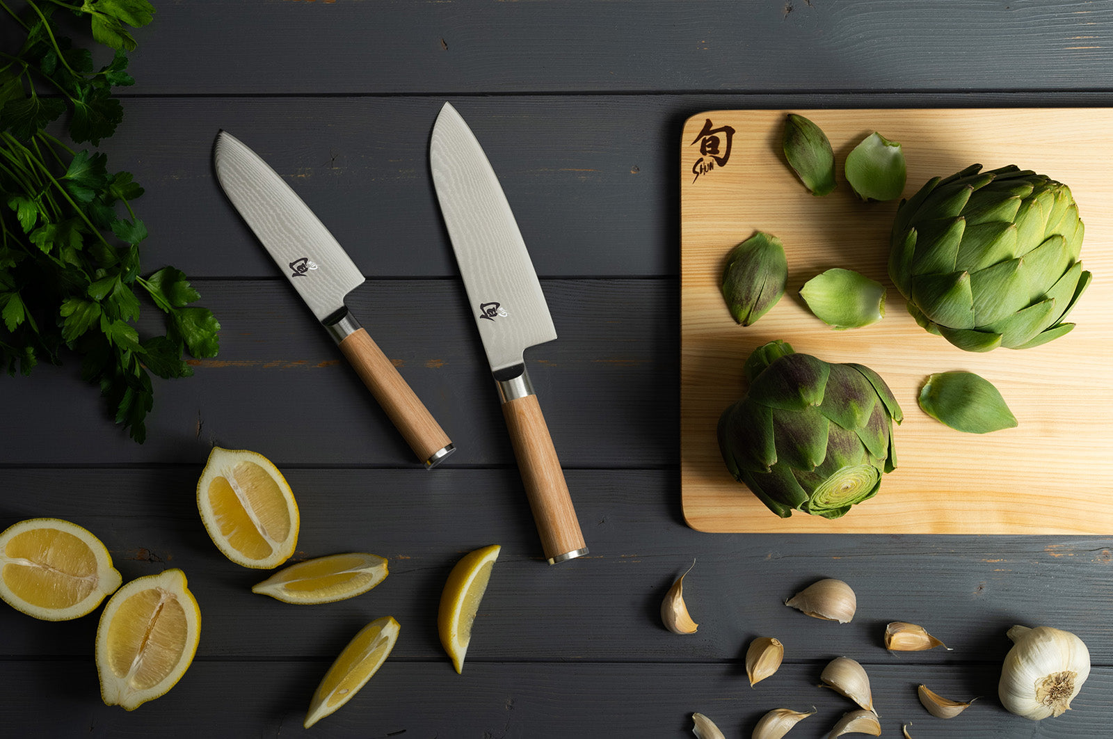 Shun Classic Blonde 5 1/2-Inch Santoku Knife