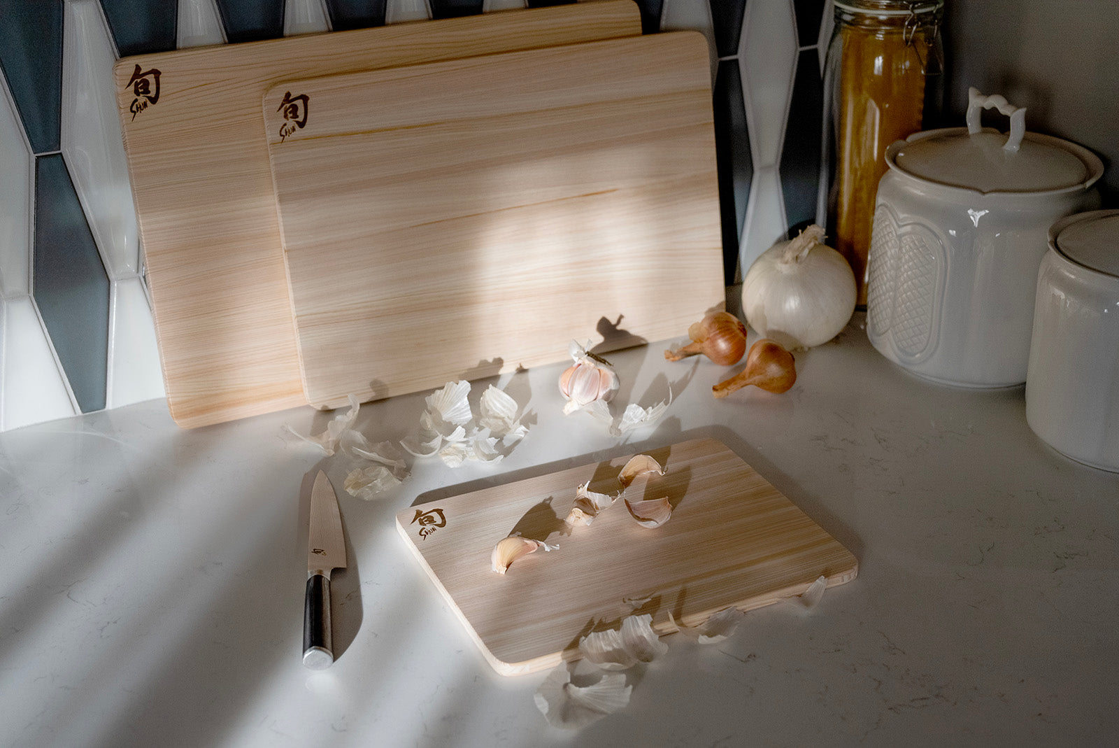 Shun DM0817 Hinoki Cutting Board, Large