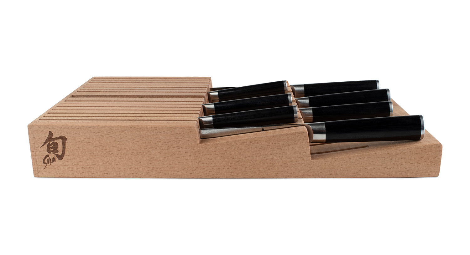 Shun 15 Slot In-Drawer Bamboo Knife Tray