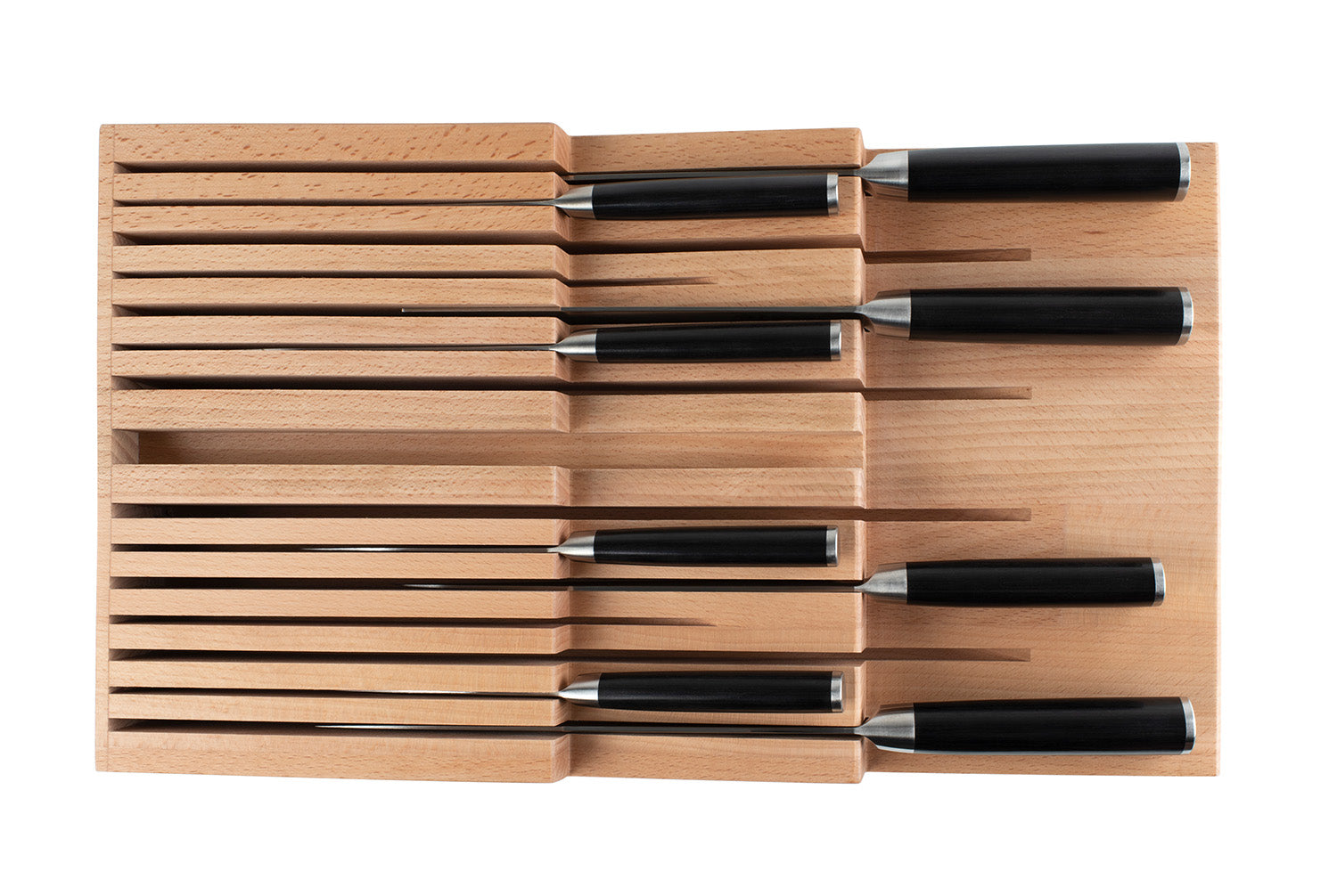 Shun 15 Slot In-Drawer Bamboo Knife Tray