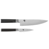 Shun Classic 2-Piece Starter Knife Set, 3.5" Paring Knife & 8" Chef’s Knife in Gift Box
