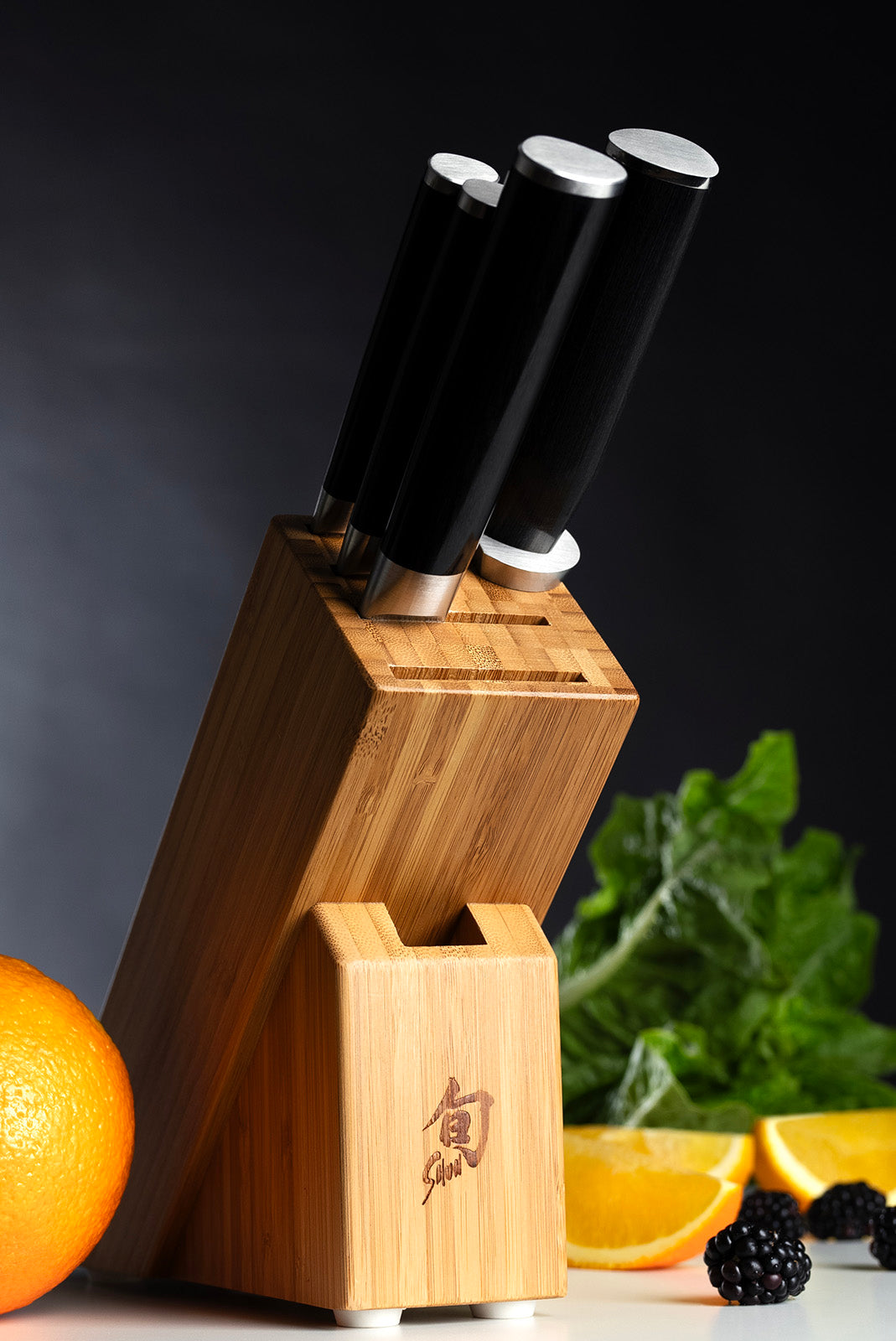Shun Classic 5-Piece Starter Knife Block Set with Slimline Block