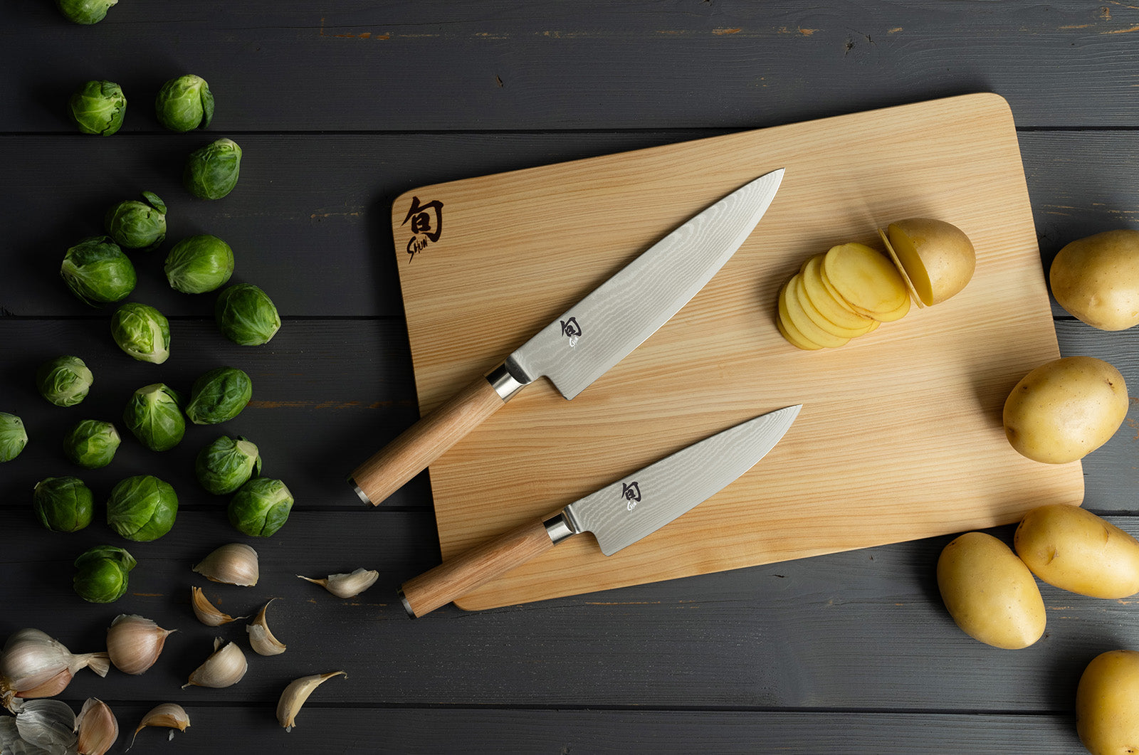 Shun Classic Blonde 5 Piece Starter Knife Block Set