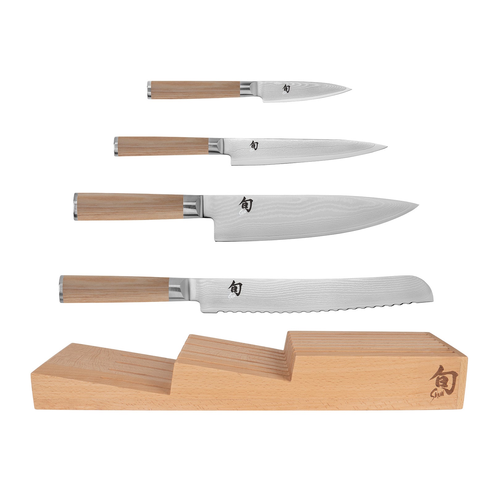Shun Classic Blonde 5-Piece In-Drawer Knife Set