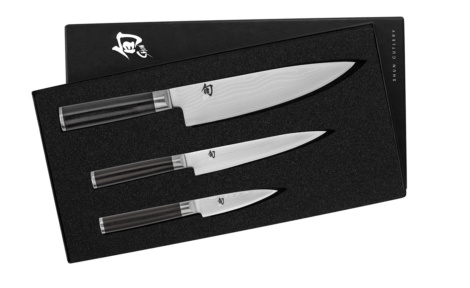 Shun Classic 3 Piece Starter Set, Chef's Knife, Paring Knife, Utility Knife