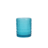 D&V By Fortessa Jupiter Double Old Fashion Glass, 10 ounce, Set of 6, Lagoon