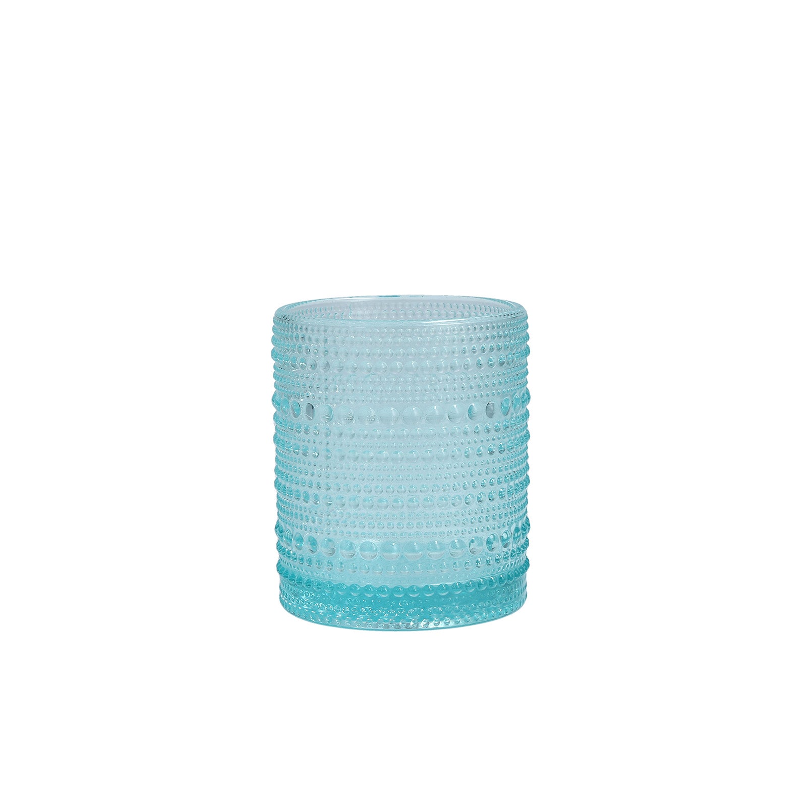 D&V By Fortessa Jupiter Double Old Fashion Glass, 10 ounce, Set of 6, Pool Blue