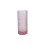 D&V By Fortessa Jupiter Highball Fashion Glass, 10.8 ounce, Set of 6, Pink