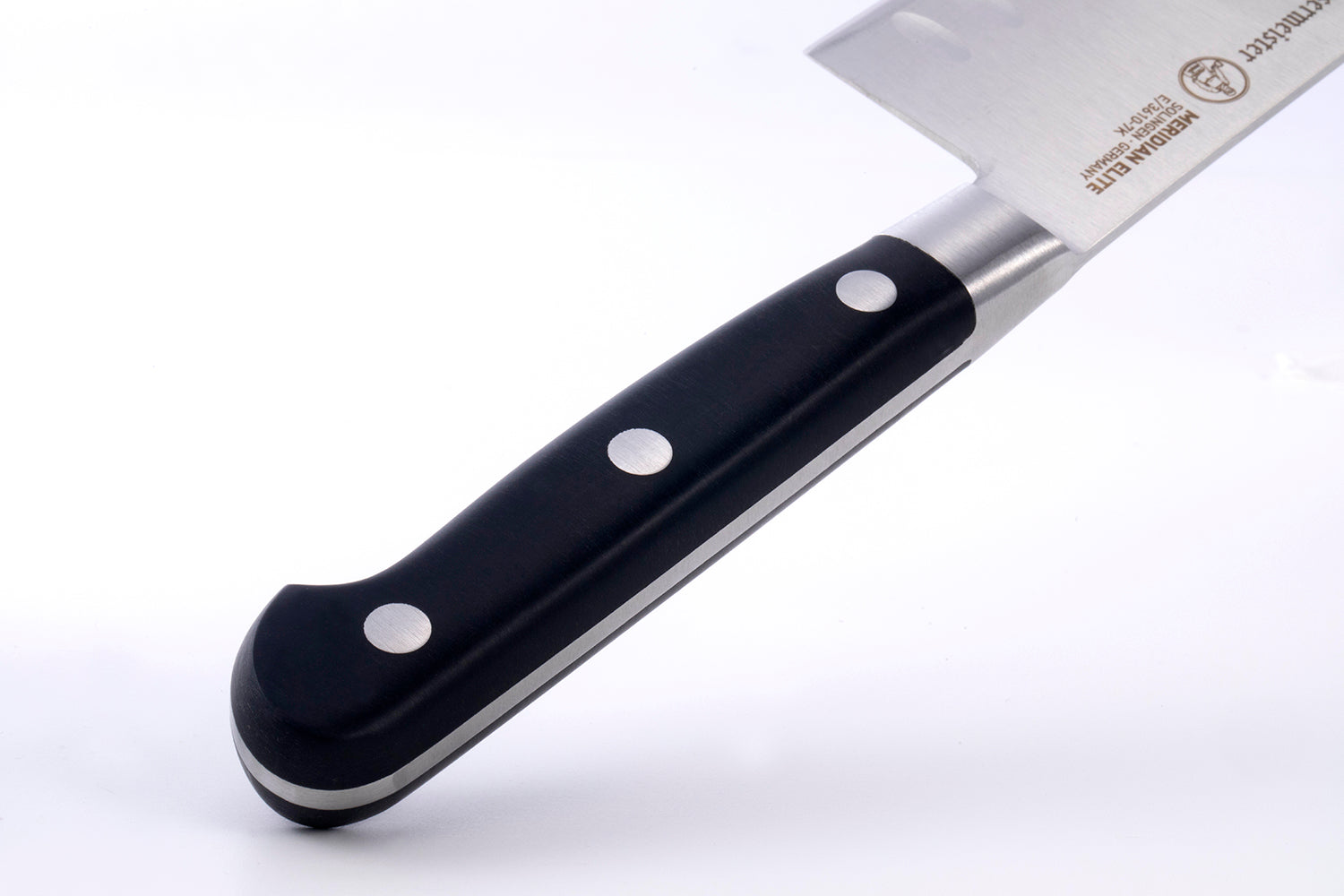 Messermeister Meridian Elite 7-Inch Kullenschliff Santoku Knife