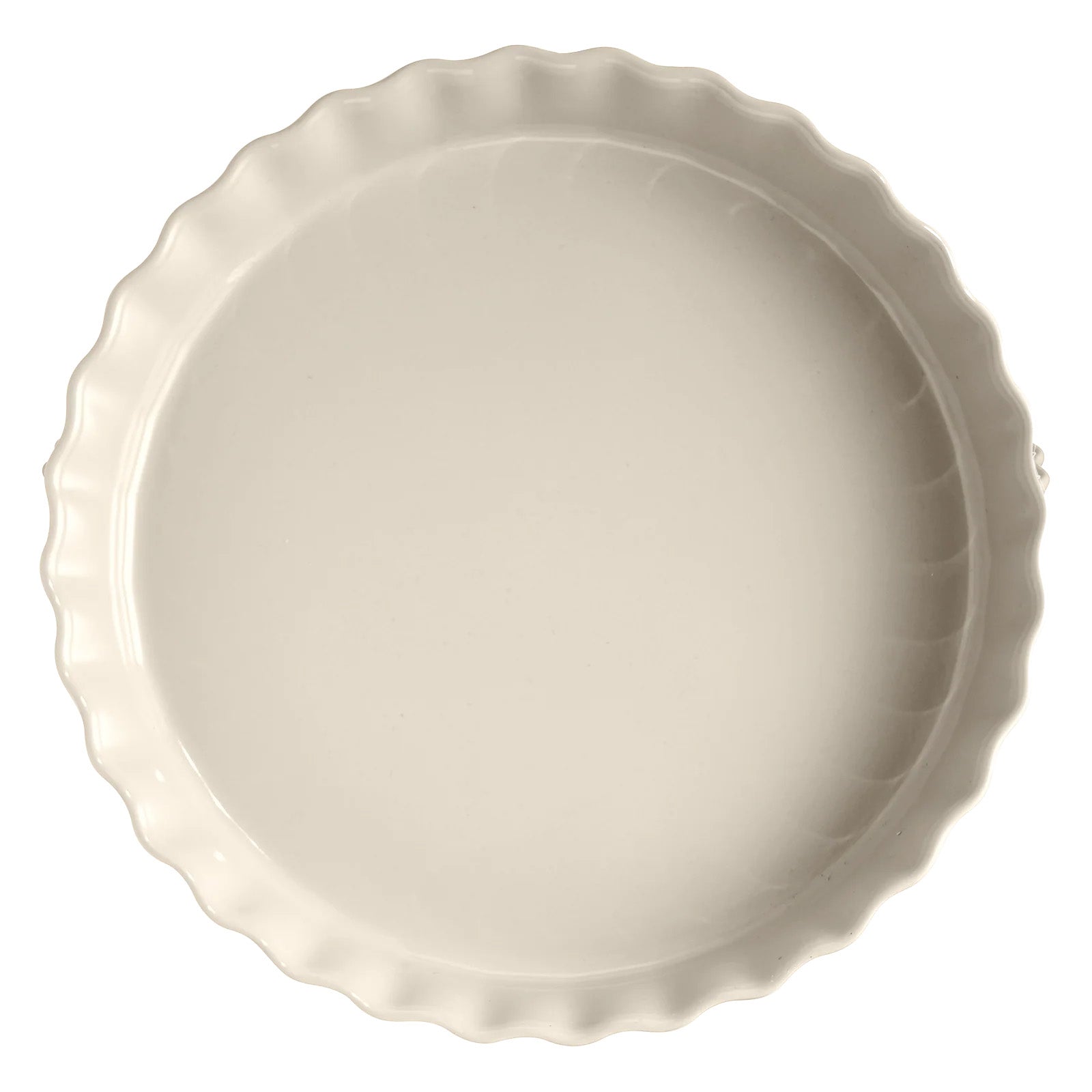 Emile Henry 12.6" x 2.2" Extra Large Deep Tart Dish, Clay