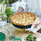 Emile Henry 11-Inch Deep Tart Dish, 2.1 Quart, Cedar