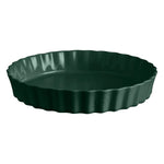 Emile Henry 12.6" x 2.2" Extra Large Deep Tart Dish, Cedar