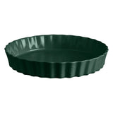 Emile Henry 12.6" x 2.2" Extra Large Deep Tart Dish, Cedar