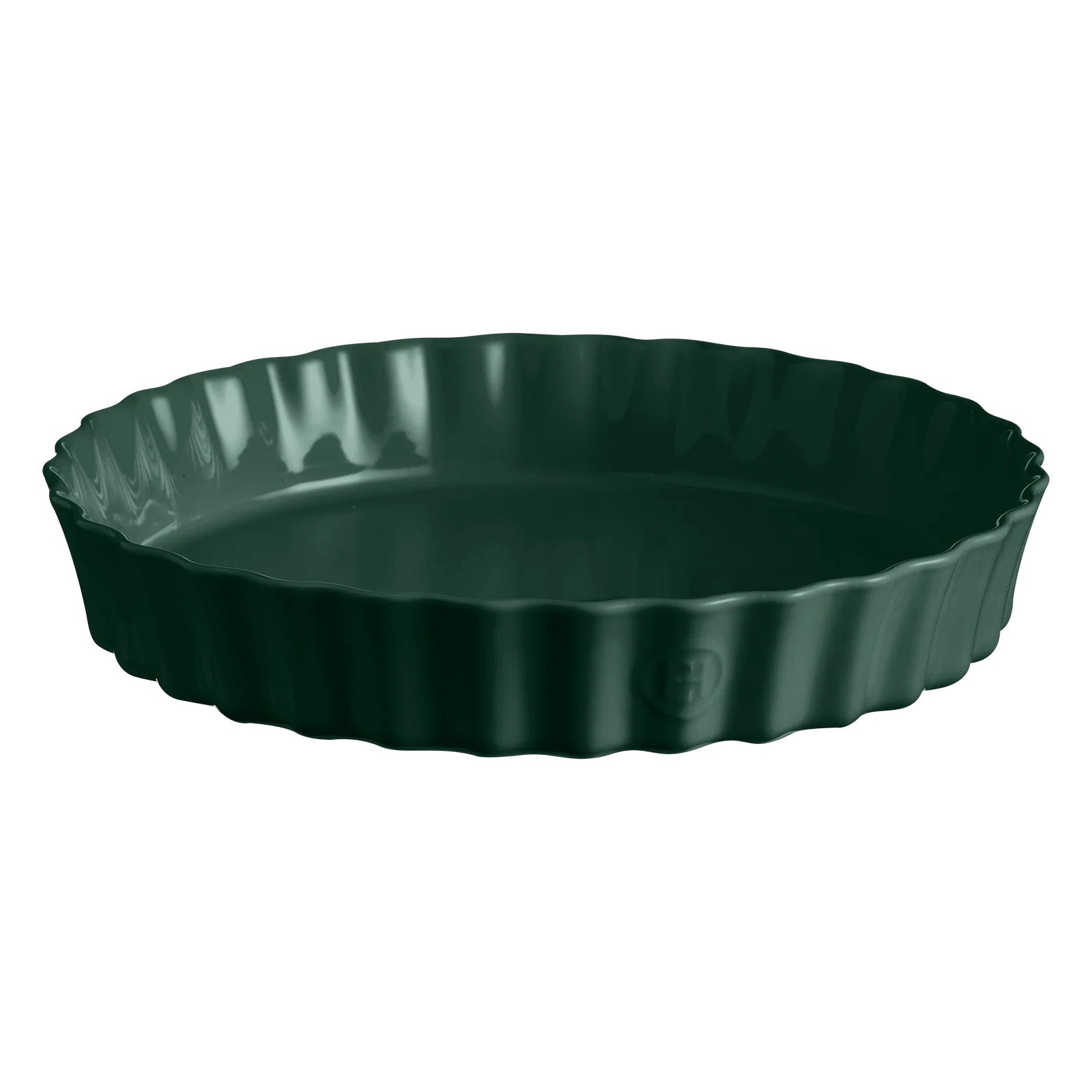 Emile Henry 12.6" x 2.2" Extra Large Deep Tart Dish, Cedar