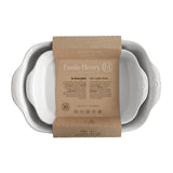 Emile Henry Rectangular Baking Dish, Set of 2, 2.4 qt, 3.8 qt, Flour