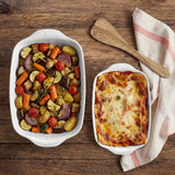 Emile Henry Rectangular Baking Dish, Set of 2, 2.4 qt, 3.8 qt, Flour
