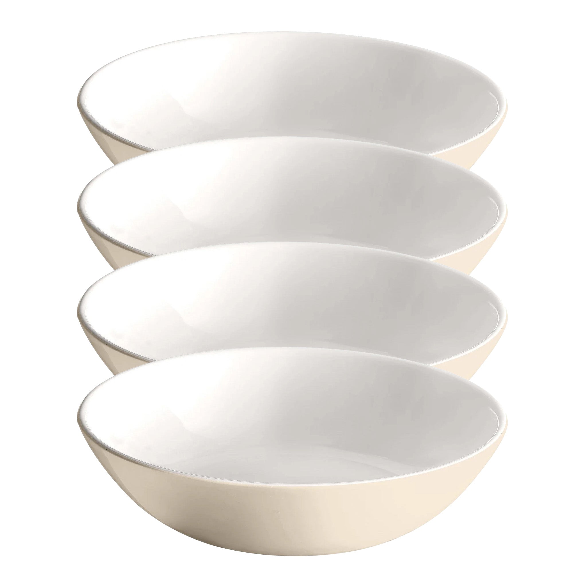 Emile Henry Everyday Dinnerware 8.75 Inch Pasta Bowl, 1 Qt, Sugar, Set of 4