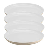 Emile Henry Everyday Dinnerware 11 Inch Dinner Plate, Sugar, Set of 4