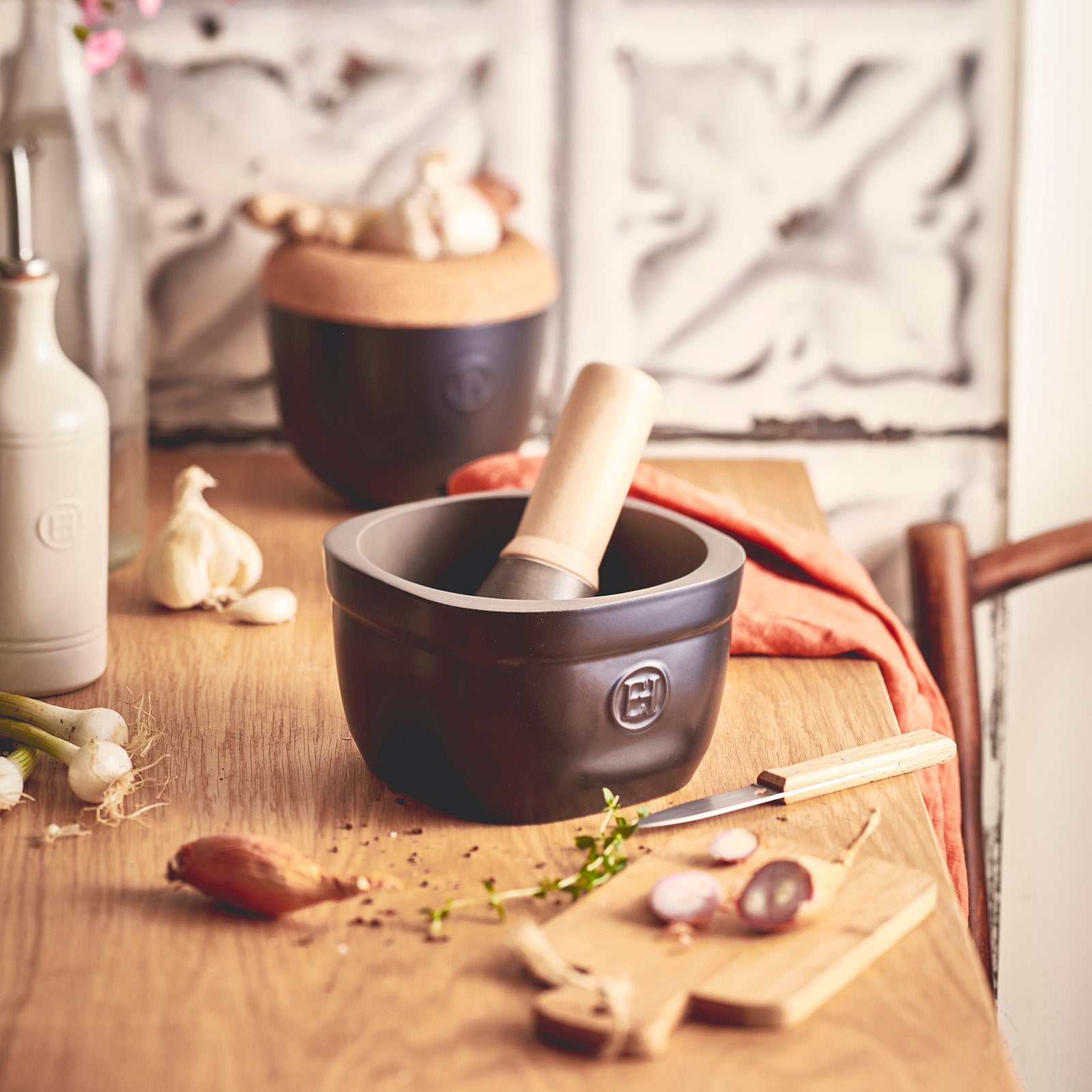 Emile Henry Mortar & Pestle