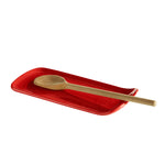 Emile Henry Made in France Spoon Rest, Burgundy