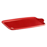 Emile Henry 12.5" x 8.2" Extra Large Appetizer Platter, Burgundy