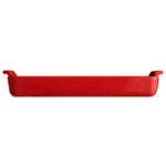 Emile Henry Foccacia Bread Pan and Detroit Style Pizza Pan, Burgundy