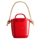 Emile Henry Compost Bin, Burgundy