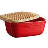Emile Henry Bread Box, Burgundy